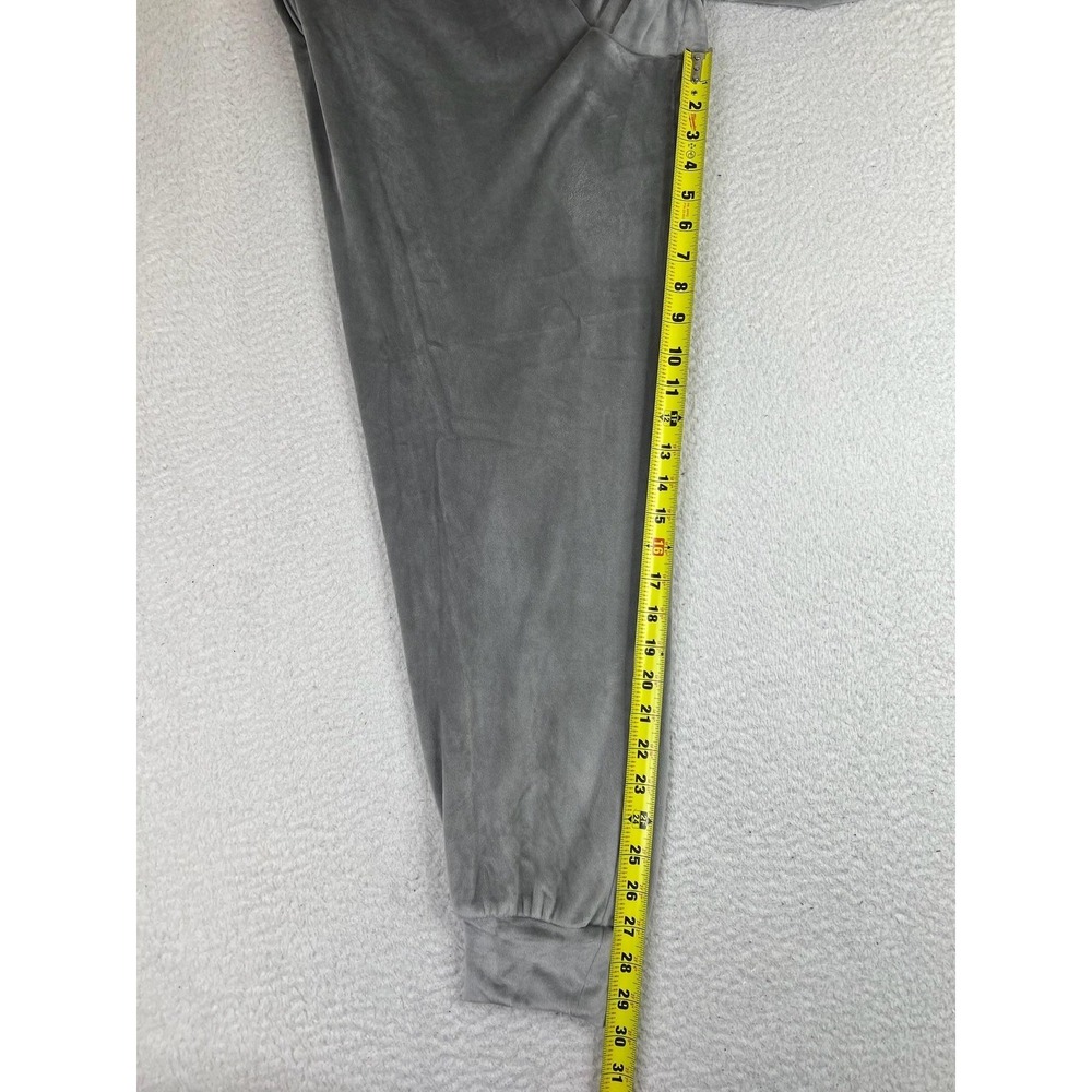 SKIMS Jogger‎ Pants Womens Large Gray Velour Elastic Waist Zip Pockets Soft - Picture 8 of 10